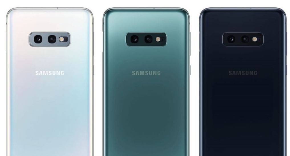 Samsung Galaxy S10e galinis dizainas