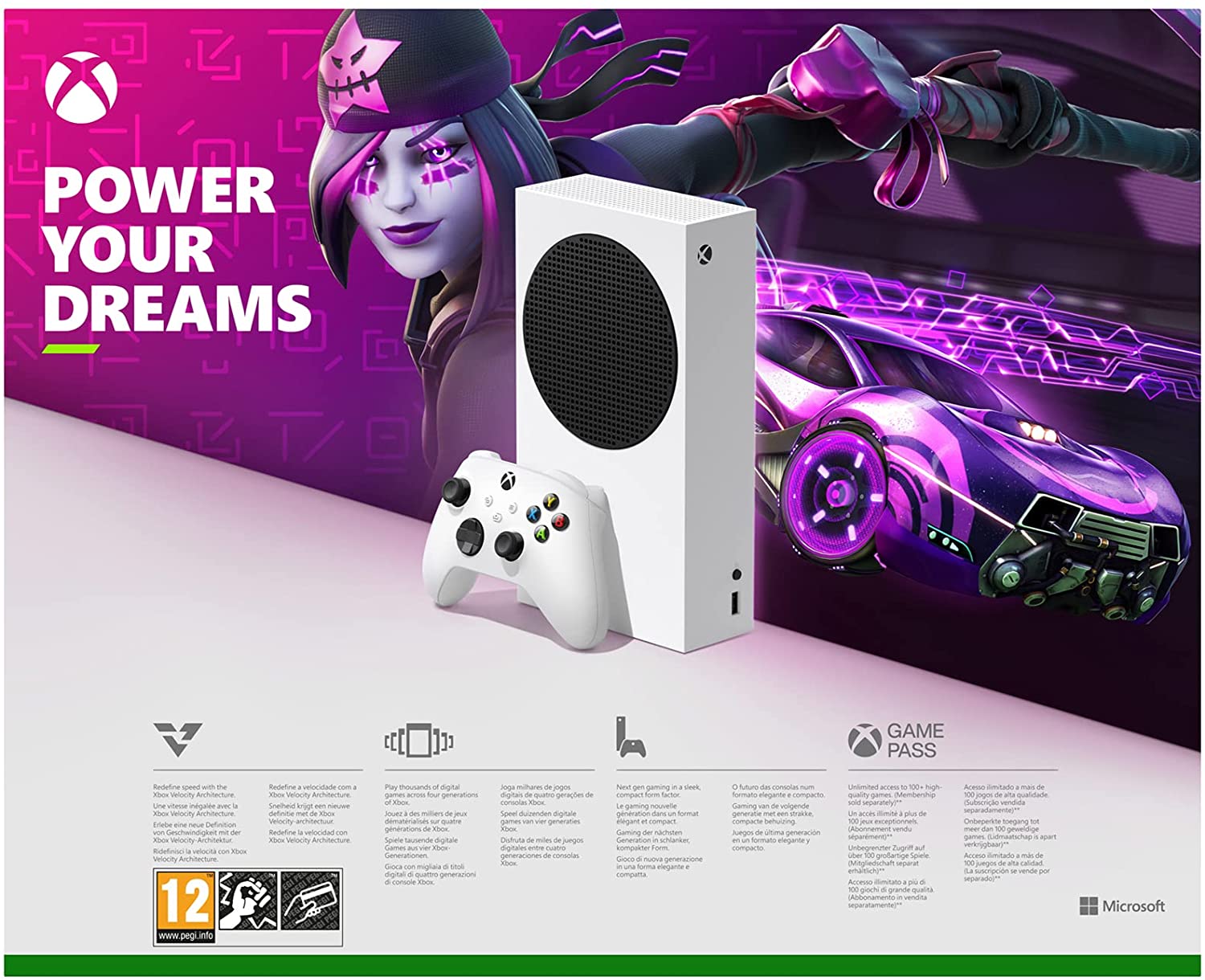 Microsoft Xbox Series S 2 Zaidimai Fortnite Rocket League Bundle S 512gb Zaidimų Konsolė Kaina 339 00 Mobilusmiestas Lt